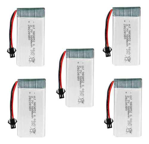 Ooosure 5 Unids 3.7v Mah 25c  Baterías De Litio Recargable.