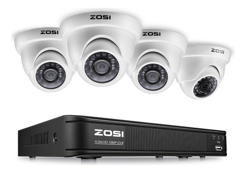 Sistema De Cámara De Vigilancia Zosi 1080p Para El Hogar, G