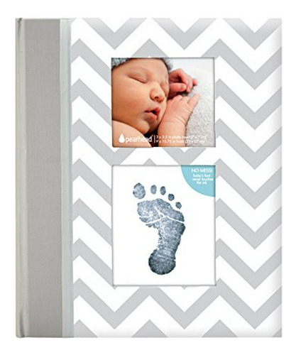 Pearhead First 5 Years Chevron Baby Memory Book With Include