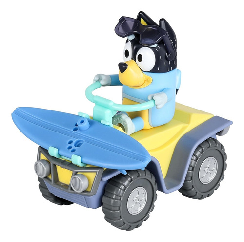 Bluey Set 2 Figura Bandit Dia En La Playa Accesorios