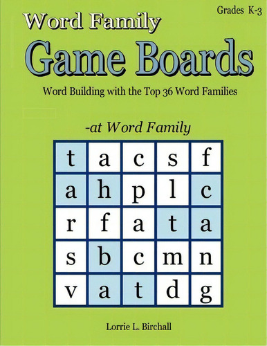Word Family Game Boards, De Lorrie L Birchall. Editorial Llama Press, Tapa Blanda En Inglés