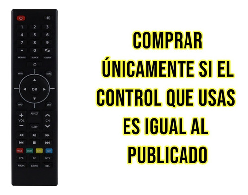 Control Remoto Rca Smart Tv Pantalla Led Directo 