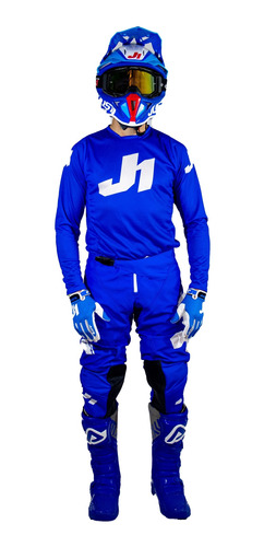 Conjunto Motocross Enduro Essential Azul Just1