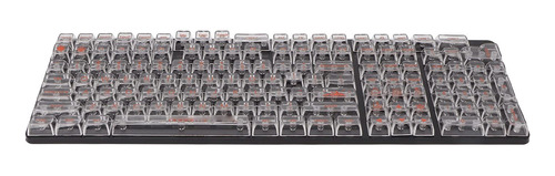 Tecla Teclado Mecanico Diseño Ergonomico 132 Transparente