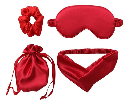 M Juego De 4 Mascarillas De Seda For Dormir, For Dormir