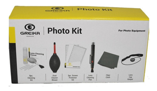 Kit Limpeza Greika Woa2048 Câmera Lente E Eletronicos 8 Pçs