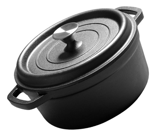 Olla De Hierro Fundido Con Tapa, Cazuela Multiusos, 20cm