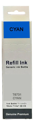 Kit 6 Tintas Premium Refill Para T673 L800 L805 L810 L850