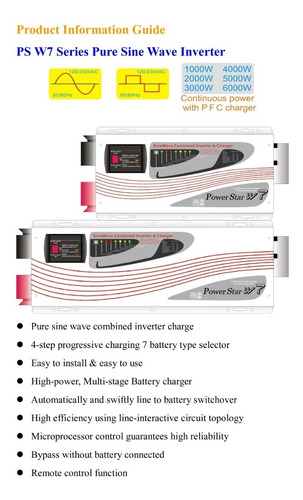 Inversor Cargador 1000watts 12vdc 120vac Onda Pura