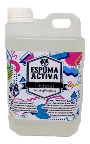 Glänzen Detailing Shampoo Espuma Activa Ph Neutro 2 Litros