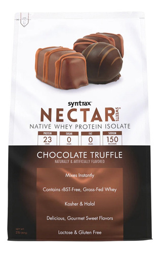 Proteína Aislada Nectar 2lb - Syntrax Sabor Chocolate Truffle