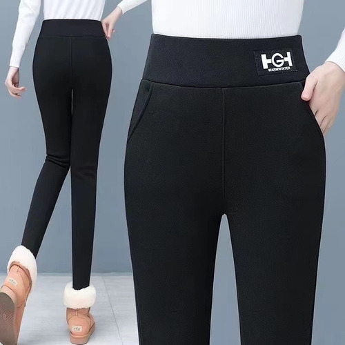 W Kit 2 Pantalones De Forro Polar Elástico Térmico Para