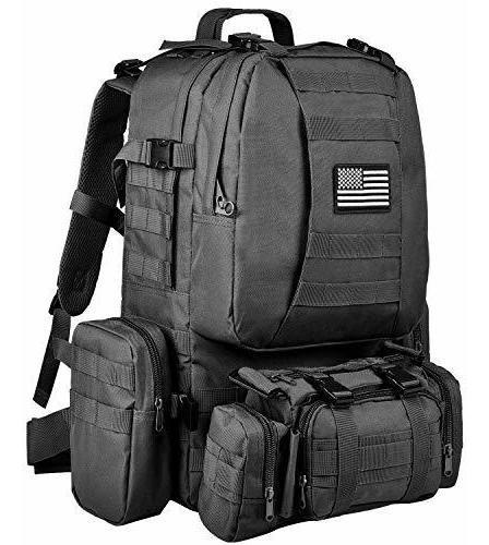 Mochila Tactica Militar 60 Litros Cvlife Negro