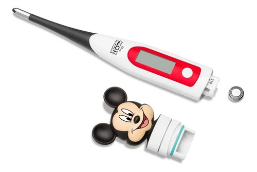 Imagem 3 de 4 de Termômetro Infantil Digital C/ Ponta Flexível Mickey Disney