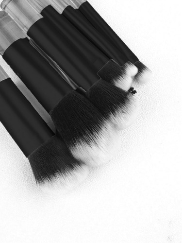 A Set De 10 Minibrochas De Maquillaje
