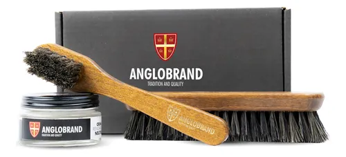 Crema Para Calzado + Escobillas. Kit Anglobrand