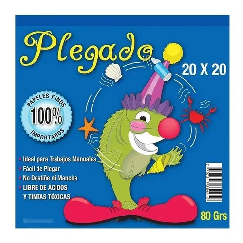 Block Plegado 20x20 Cms , 80 Gramos 20 Hojas