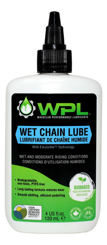 Wpl Lubricante Para Cadena De Bicicleta Húmeda, 120 Ml, Lubr