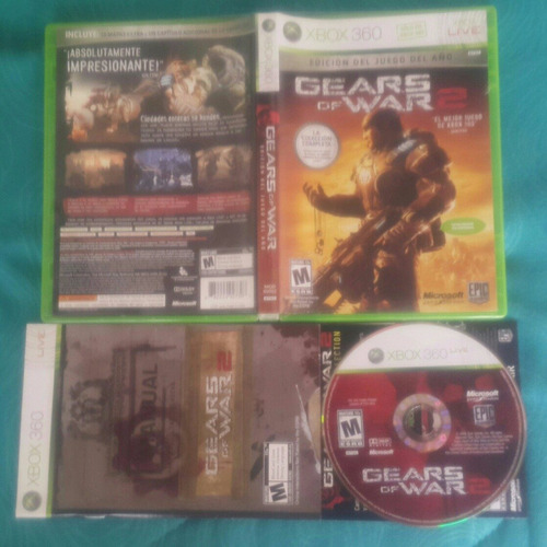 Gears Of War 2 - Texto Español Sin Libro Goty Xbox 360 & One