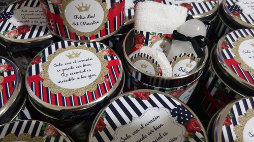 Souvenirs Set En Lata + Jabón +toalla + Crema Frases X 10