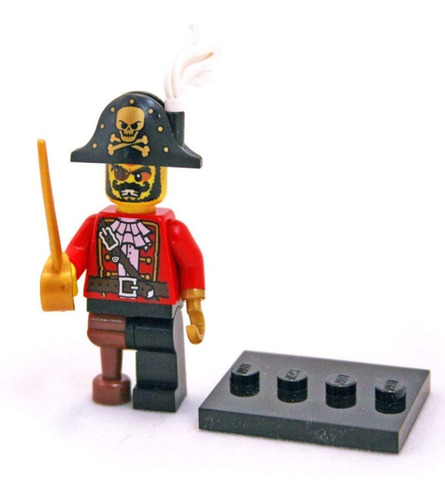 Lego Series 8 pirata Capitán Mini Figura