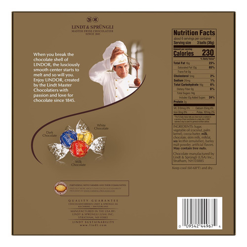 Lindt Lindor - Caja De Regalo Surtida De Trufas De Caramelo