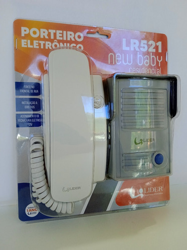 Interfone Porteiro Eletrônico Residencial Lr521 Baby Líder