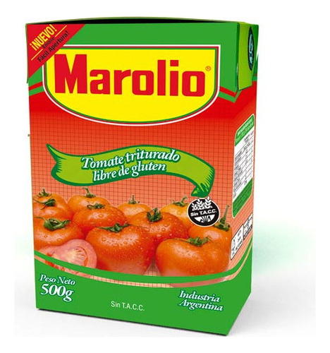 Tomate Triturado  Trecart 500 Gr Marolio Tomates Triturados