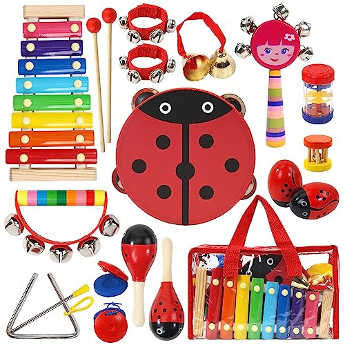 Conjunto Instrumentos Musicales Niños  Juguetes De Per...