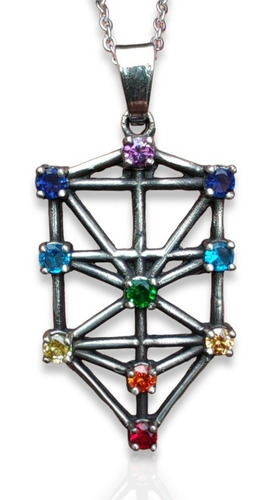 Collar Árbol De La Vida Geometria Sagrada 7 Chakras 