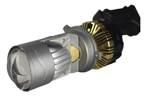Lupa Led H4 Motos Baja Y Alta + Laser 15000 Lm 65w P8 Plus H4 Blanco Neutro