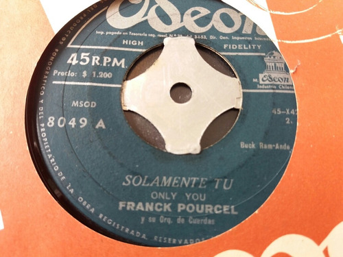 Vinilo Single De Frank Pourcel Siempre Tu (v101