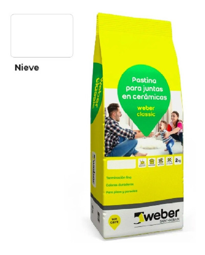 Pastina Weber 2kg - Venecitas Artesanías Mosaiquismo Mosaico