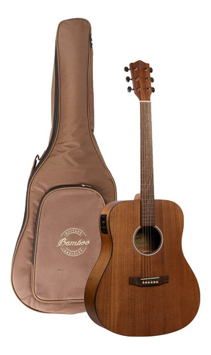 Guitarra Electro Acustica Bamboo Ga41 Mahogany Eq Con Funda