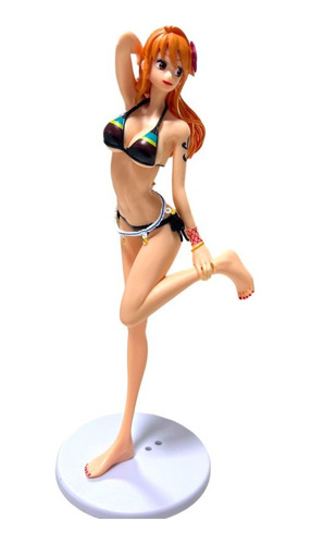 Figura One Piece Nami Vestido Negro 24cm Importada
