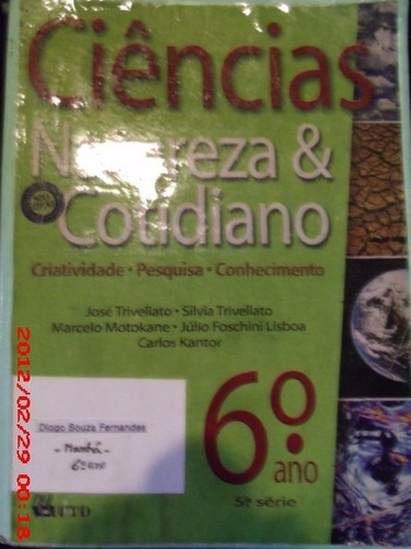 Livro   Ciências Natureza & Cotidiano   6° Ano