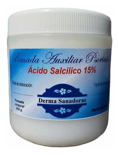 Pomada Psoriasis 250g Ácido Salcilico 15%