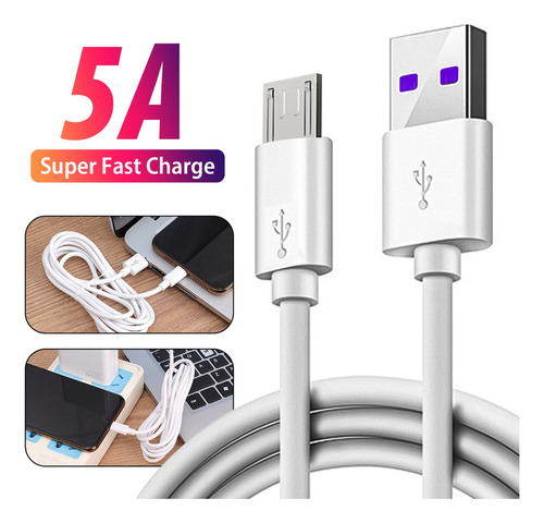 Cable Micro Usb De 1 A 10 Piezas, Cable De Datos De Carga Rá