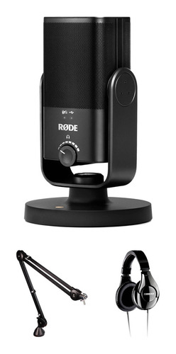 Rode Nt-usb Mini Usb Microphone With Broadcast Arm And Headp