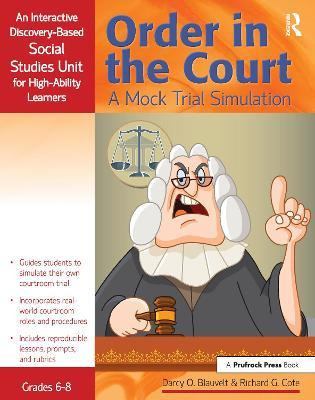 Libro Order In The Court : A Mock Trial Simulation, An In...