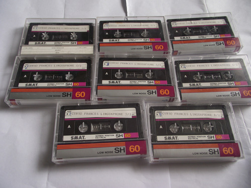 Cassettes De 60 Minutos , Grabados Curso De Frances