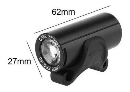 Imagen 3 de 4 de Linterna Luz Led Bicicleta Usb 350 Lumens Van Halen003