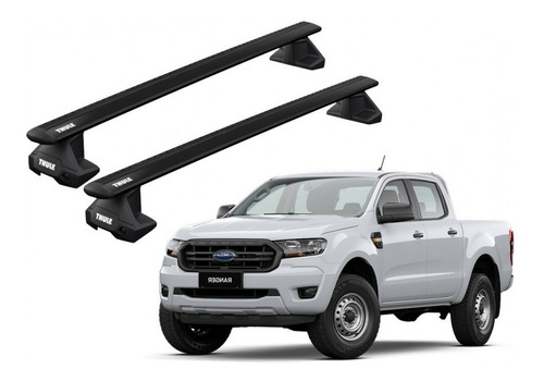 Barras Thule Ford Ranger 11-22 Tn / Wingbar Evo Black