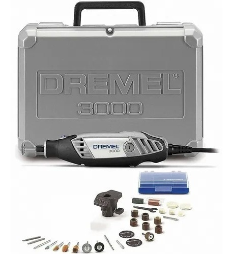 Minitorno Dremel 3000 130w 30 Accesorios Eje Flexible Tripa