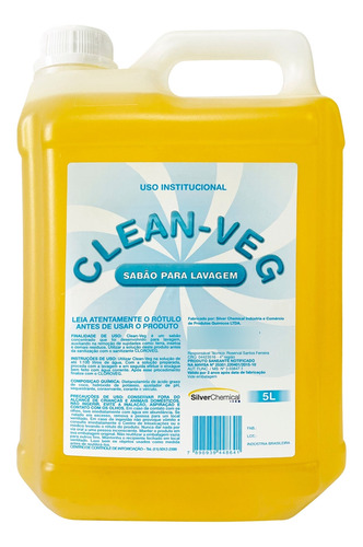 Clean-veg 5l - Sabão Para Vegetais