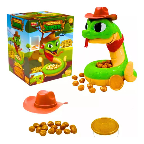 1unid Snake Treasure Toy Action Pick Up Gold Game Fun