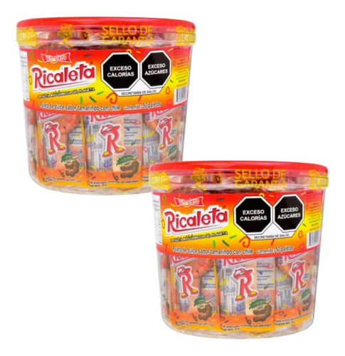 Paleta Ricaleta Tamarindo 100 Pzas