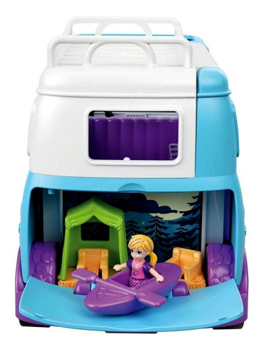 Imagem 3 de 4 de Brinquedo Veículo Van Trailer Boneca Polly Pocket Original