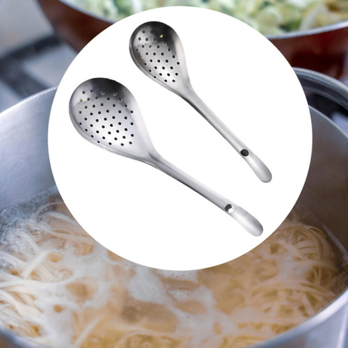 2 Piezas De Cuchara Ranurada De Cocina, Cuchara Para Freír,