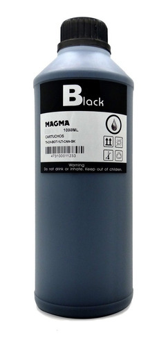 Frasco De Tinta Negro 1000ml Dye P/ Sistema Continuo 